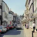 Fore Street in Totnes on a sunny day, Summer Days on Pitt Farm, Harbertonford, Devon - 17th July 1989