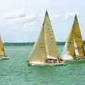 Racing yachts, Back from Uni: Yarmouth, Alum Bay and Barton-on-sea, Hampshire - 23rd July 1989