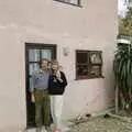 Another posed door-step shot, Mother, Mike and Sean Visit, Stuston, Suffolk - 1st September 1989