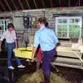 A pile of spent grapes on the floor, Harrow Vineyard Harvest and Wootton Winery, Dorset and Somerset - 5th September 1989