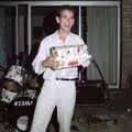 Phil opens his birthday present, Chris and Phil's Party, Hordle, Hampshire - 6th September 1989