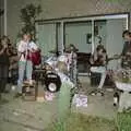 Chris (on bass) and his band, Chris and Phil's Party, Hordle, Hampshire - 6th September 1989