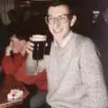 Dobbs drinks Guinness in the SU bar, Uni: Graduation Day, The Guildhall, Plymouth, Devon - 30th September 1989