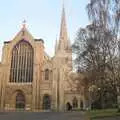 Norwich Cathedral, The Old Man Visits, and a Frosty Stuston, Suffolk - 8th December 1989