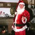 Geoff dresses up as santa, Late Night, and Christmas with the Coxes, Needham, Norfolk - 25th December 1989