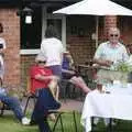 Drinking beer in the back garden, Colin and Jill's Barbeque, Suffolk - 28th May 2000