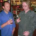 Marc looks glumly at his empty glass, Jenny's 50th at The Swan Inn, Brome, Suffolk - 14th May 2002