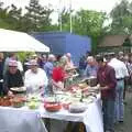 Time for food at Brome Village Hall, Golden Jubilee Celebrations, The Village Hall, Brome, Suffolk - 4th June 2002