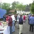 Crowds mill around, Golden Jubilee Celebrations, The Village Hall, Brome, Suffolk - 4th June 2002