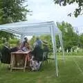 A gazebo in the garden, Golden Jubilee Celebrations, The Village Hall, Brome, Suffolk - 4th June 2002