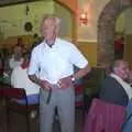 Alfie takes his belt off for some reason, Golden Jubilee Celebrations, The Village Hall, Brome, Suffolk - 4th June 2002