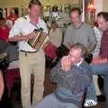 Cyril on harmonica, Golden Jubilee Celebrations, The Village Hall, Brome, Suffolk - 4th June 2002