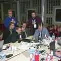 Everyone gathers round to look at something running, 3G Lab at the 3GSM Conference, Cannes, France - 17th February 2003