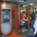 Some dude looks at the giant phone, 3G Lab at the 3GSM Conference, Cannes, France - 17th February 2003