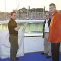 Dom, Julian and Steve Ives in the sunset, 3G Lab at the 3GSM Conference, Cannes, France - 17th February 2003