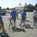 Phil, Marc, Sue and Bindery Dave, The BSCC Annual Bike Ride, Orford, Suffolk - 12th July 2003