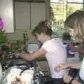 Suey in the sink, A Rabbit Barbeque, Dairy Farm, Thrandeston - 14th September 2003