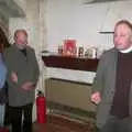 Sis with the Old Chap, and the Reverend Tibbs, Sis's Nearly-Christmas Wedding, Meavy, Dartmoor - 20th December 2003