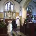 Inside St. Peter's church, Meavy, Sis's Nearly-Christmas Wedding, Meavy, Dartmoor - 20th December 2003