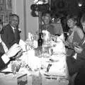 The family table, Sis's Nearly-Christmas Wedding, Meavy, Dartmoor - 20th December 2003