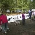 A wheeled sled gets ready to head off, A day at the Husky Races, Lakenheath, Suffolk - 29th February 2004