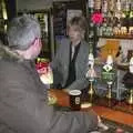 John gets a beer, A day at the Husky Races, Lakenheath, Suffolk - 29th February 2004