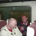 Wavy and Gov find something amusing, Mikey-P's Stag Weekend, Amsterdam, Netherlands - 5th March 2004