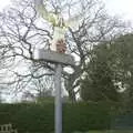 The Blythburgh village sign, Moping in Southwold, Suffolk - 3rd April 2004