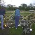 We look at sheep for an hour, The BSCC Easter Bike Ride, Thelnetham and Redgrave, Suffolk - 10th April 2004