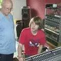 Rob and Tom Folkard, who's mixing, The BBs Recording Session, Eye, Suffolk - 25th April 2004