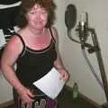 Jo does her vocals, The BBs Recording Session, Eye, Suffolk - 25th April 2004