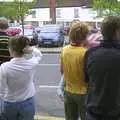 We look out over the market square, The BSCC Annual Bike Ride, Lenham, Kent - 8th May 2004