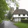 Looking up to the church, The BSCC Annual Bike Ride, Lenham, Kent - 8th May 2004