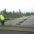 Gov pretends to be a traffic rozzer on the M20, The BSCC Annual Bike Ride, Lenham, Kent - 8th May 2004