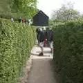 Marc cratches his head - the maze looks easy but is actually hard, A Trip Around Leeds Castle, Maidstone, Kent - 9th May 2004