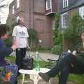 Jo, Henry and Max hang out outside Gissing Hall, The BBs do Gissing Hall, and a Night in the Garden, Brome, Suffolk - 14th May 2004