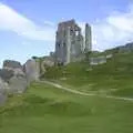 The castle has just opened, so it's very quiet, Corfe Castle Camping, Corfe, Dorset - 30th May 2004