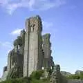 The keep, wrecked during the English Civil War, Corfe Castle Camping, Corfe, Dorset - 30th May 2004