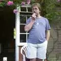 Marc ponders, A Transit of Venus and a Front Garden Barbeque, Brome - 11th June 2004