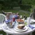 Marc is still on the lawn, A Transit of Venus and a Front Garden Barbeque, Brome - 11th June 2004