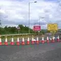 The A14 is closed off, A Trip to Alton Towers, Staffordshire - 19th June 2004