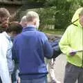 Bill checks the map again, A Trip to Alton Towers, Staffordshire - 19th June 2004