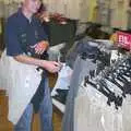Phil checks out a sales-rack in Debenhams, Longview at the Waterfront, and a Trip to the Shops, Norwich, Norfolk - 27th June 2004