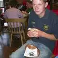 The Boy Phil in the West Cornwall Pasty shop café, Longview at the Waterfront, and a Trip to the Shops, Norwich, Norfolk - 27th June 2004