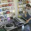 The sound guy sets up, Longview play Revolution Records, Diss, Norfolk - 2nd July 2004