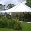 Our stage for the night, The BBs do a Wedding Gig and the BSCC go Sheep Rustling, Gislingham and Redgrave, Suffolk - 10th July 2004