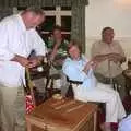 Charlie Haylock strings up the rhythm box, The BBs do a Wedding Gig and the BSCC go Sheep Rustling, Gislingham and Redgrave, Suffolk - 10th July 2004