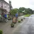 A view up the road to Shotesham, The BSCC Annual Sponsored Bike Ride, The Cottage, Thorpe St. Andrew, Norwich  - 18th July 2004