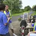 Alan outside the pub, near Shotesham, The BSCC Annual Sponsored Bike Ride, The Cottage, Thorpe St. Andrew, Norwich  - 18th July 2004