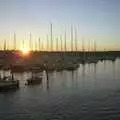 Sunset on the river at Lymington, Cowes Weekend, Cowes, Isle of Wight - 7th August 2004